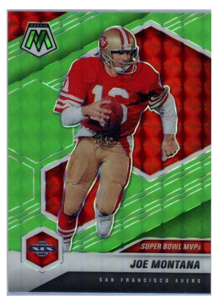 2021 Panini Mosaic Base Set Joe Montana #292 card