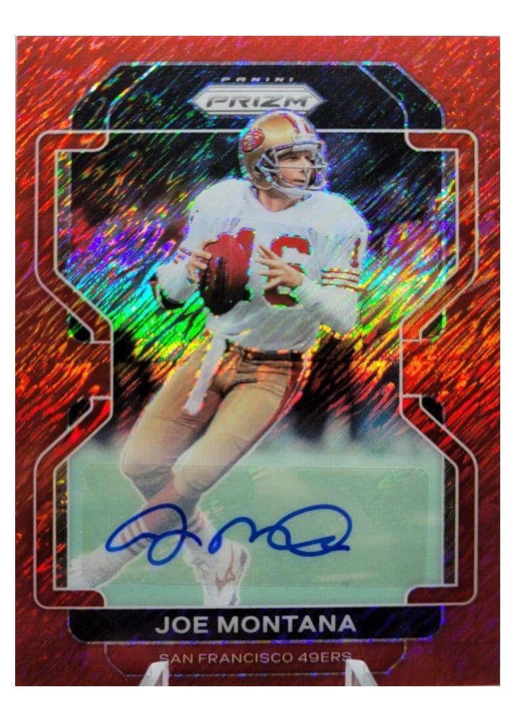 2021 Panini Prizm Base Set Joe Montana #60 card