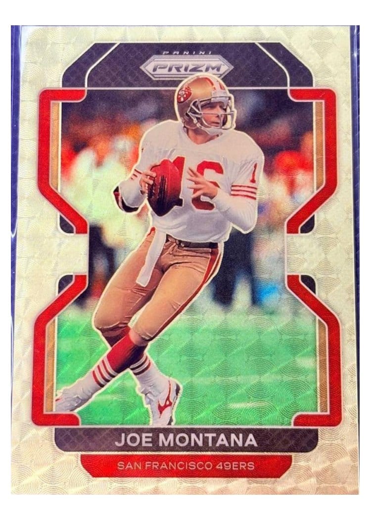 2021 Panini Prizm Base Set Joe Montana #60 card