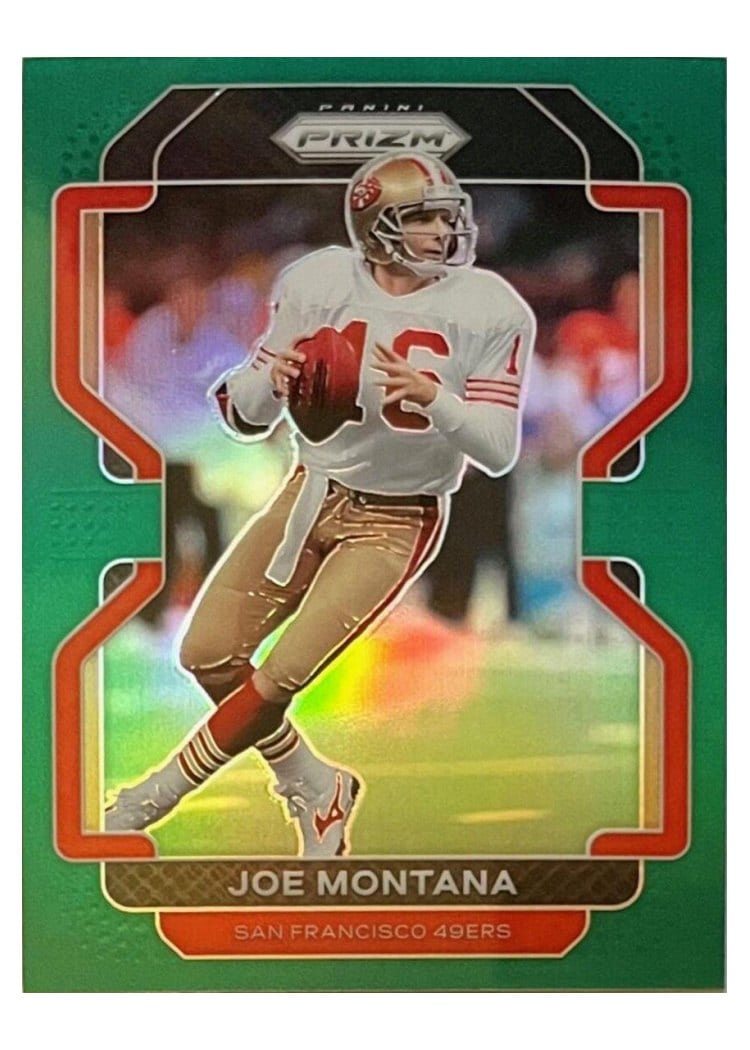 2021 Panini Prizm Base Set Joe Montana #60 card