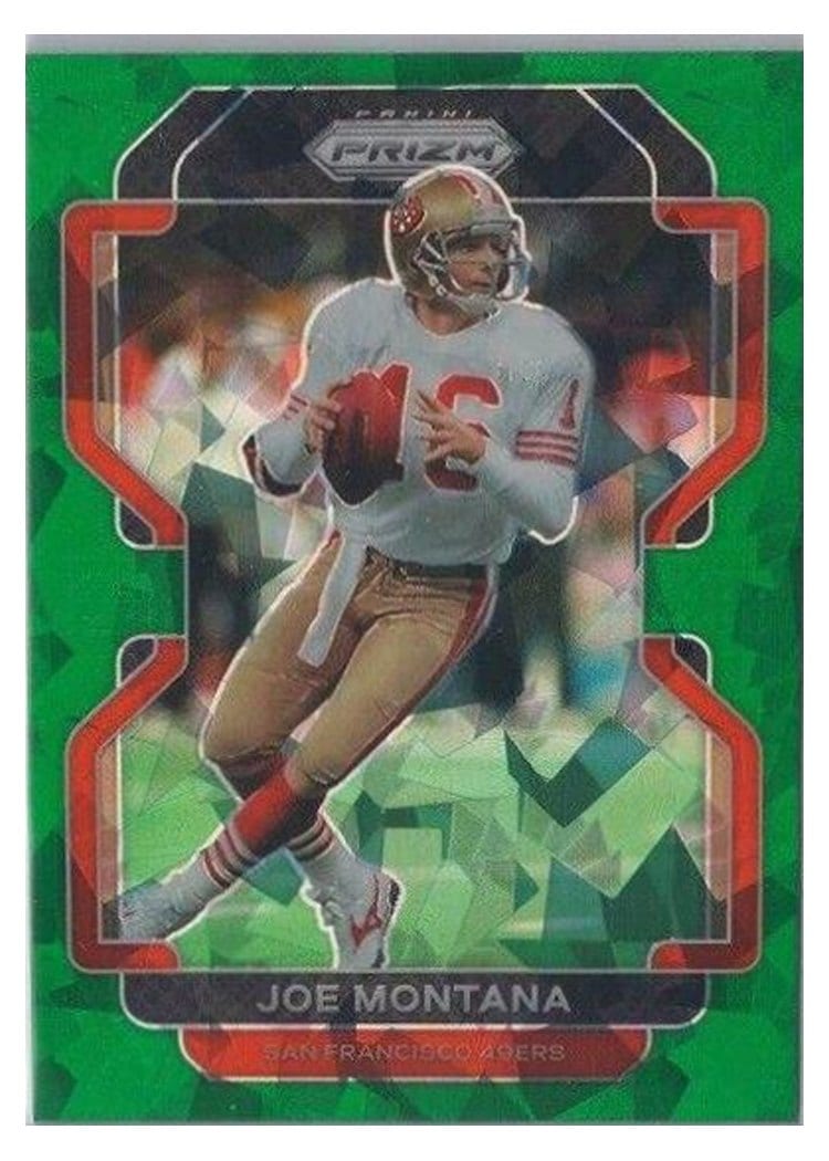 2021 Panini Prizm Base Set Joe Montana #60 card