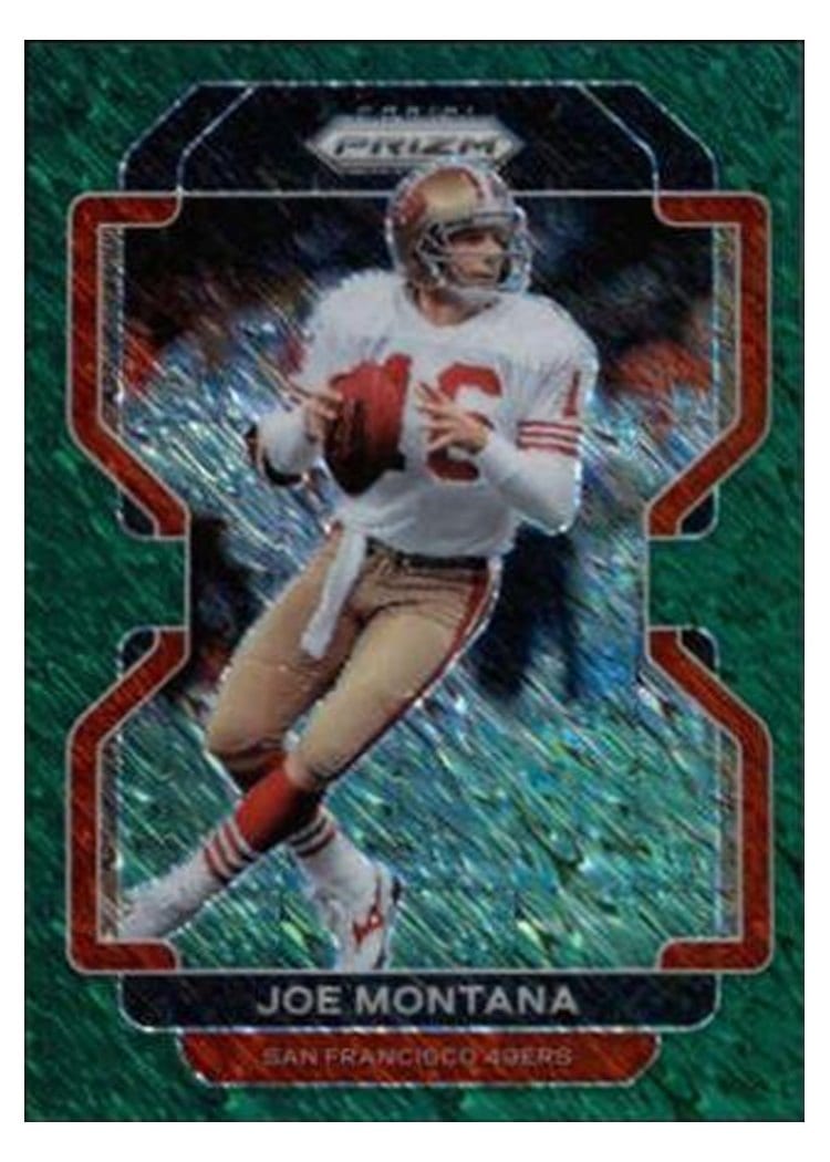 2021 Panini Prizm Base Set Joe Montana #60 card