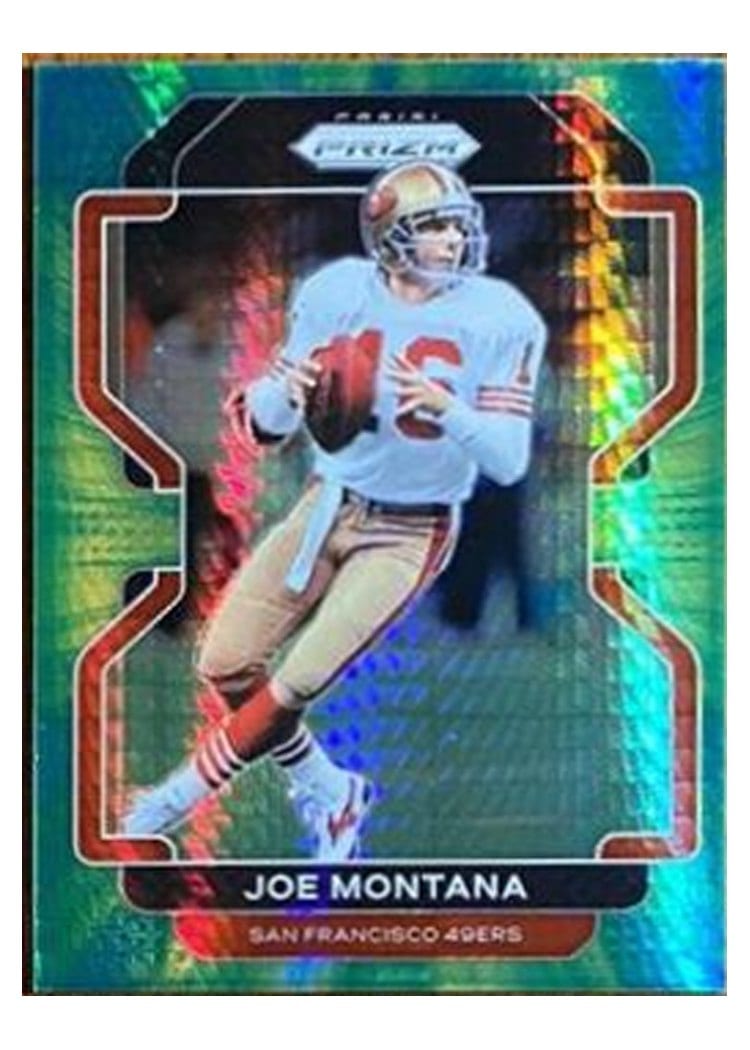 2021 Panini Prizm Base Set Joe Montana #60 card