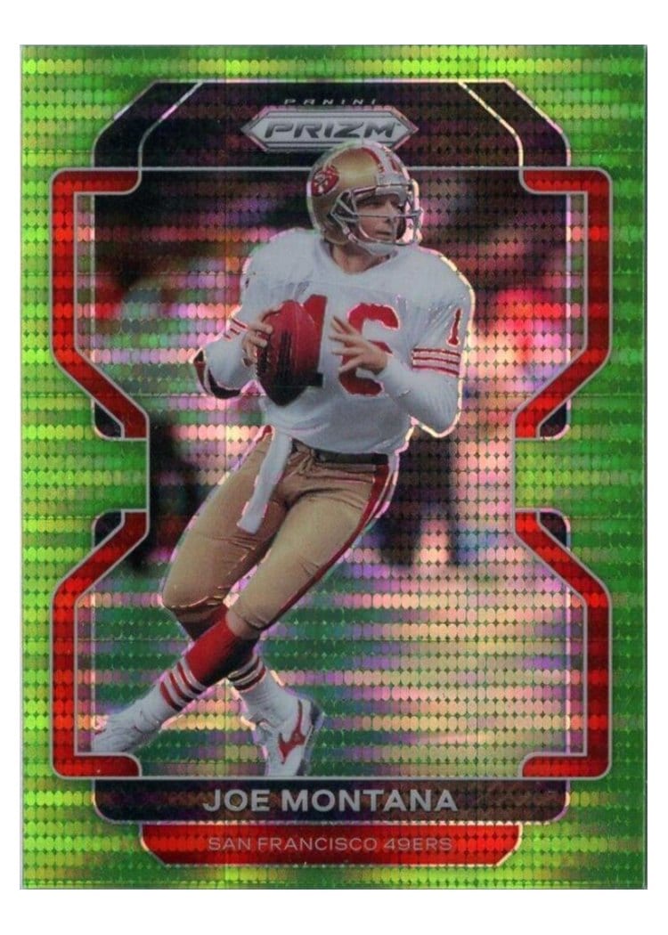 2021 Panini Prizm Base Set Joe Montana #60 card