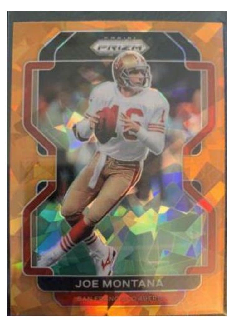 2021 Panini Prizm Base Set Joe Montana #60 card