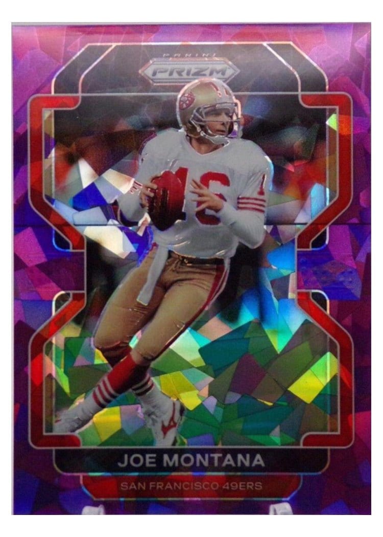2021 Panini Prizm Base Set Joe Montana #60 card