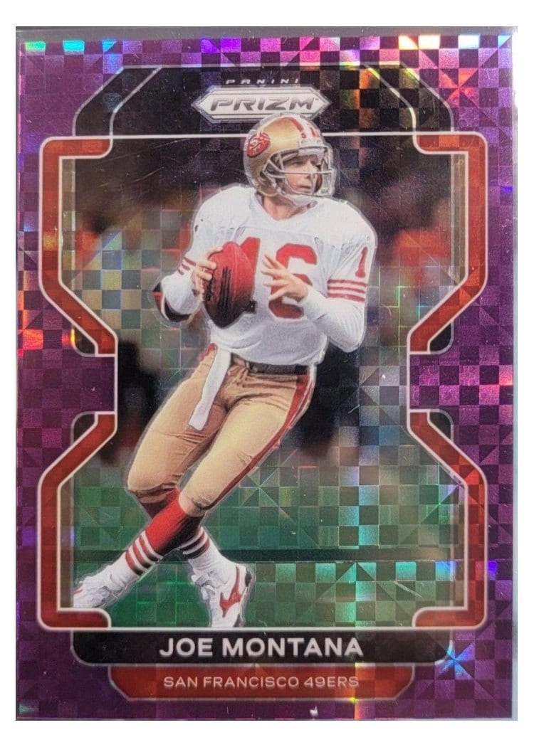 2021 Panini Prizm Base Set Joe Montana #60 card