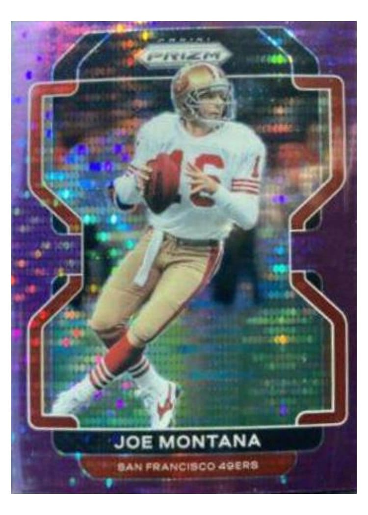 2021 Panini Prizm Base Set Joe Montana #60 card