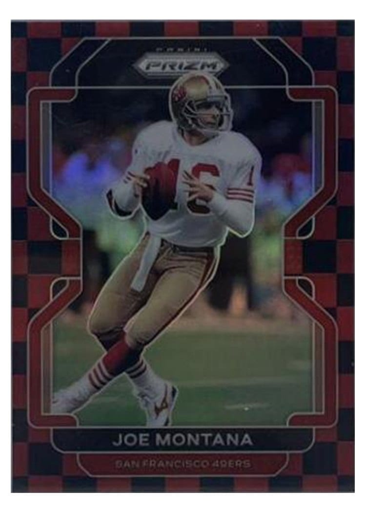 2021 Panini Prizm Base Set Joe Montana #60 card