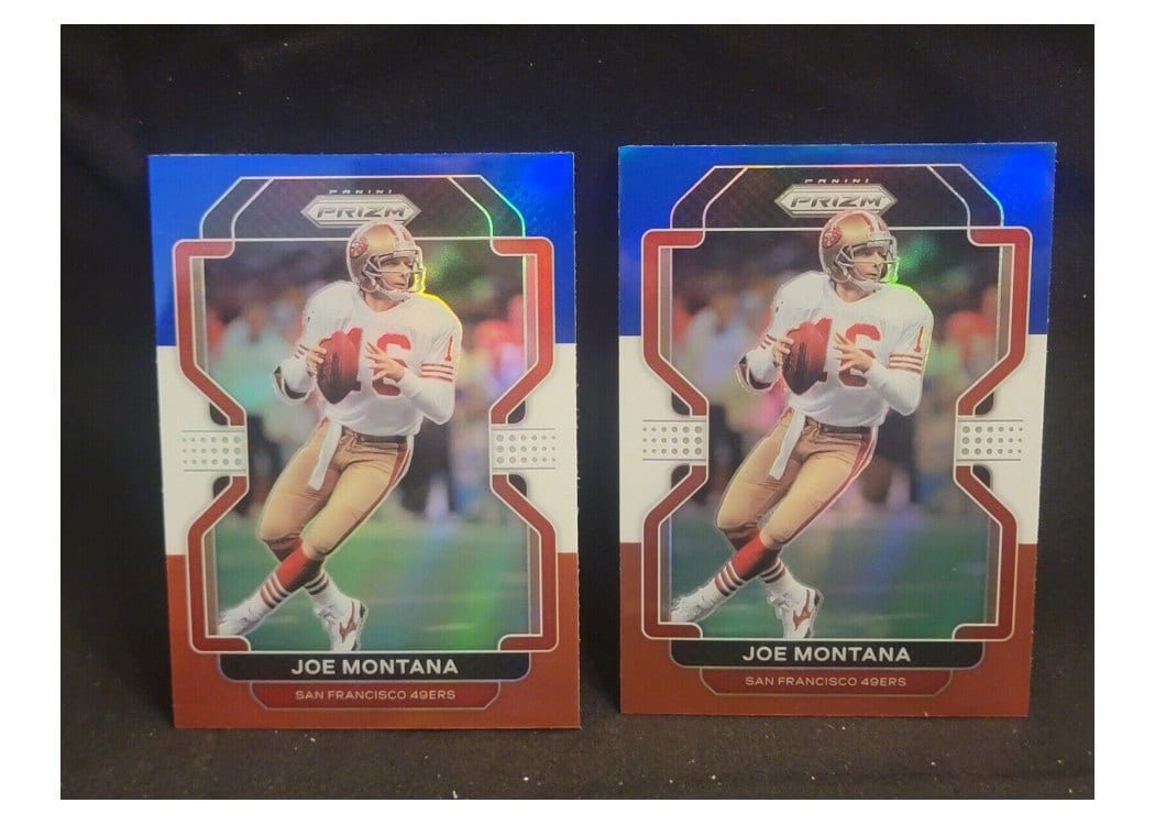 2021 Panini Prizm Base Set Joe Montana #60 card