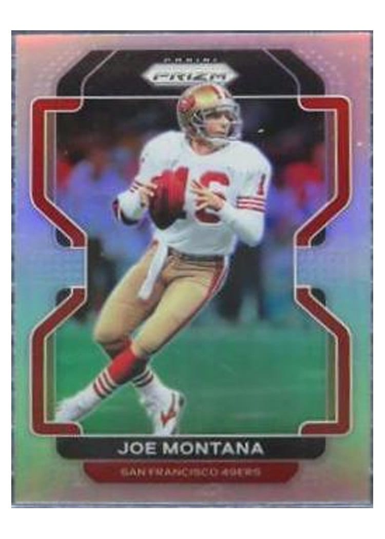 2021 Panini Prizm Base Set Joe Montana #60 card