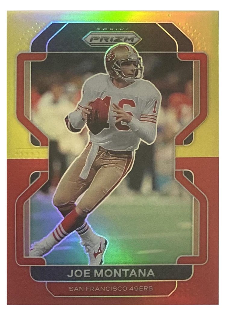 2021 Panini Prizm Base Set Joe Montana #60 card
