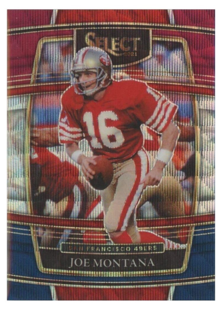 2021 Panini Select Base Set Joe Montana #36 card