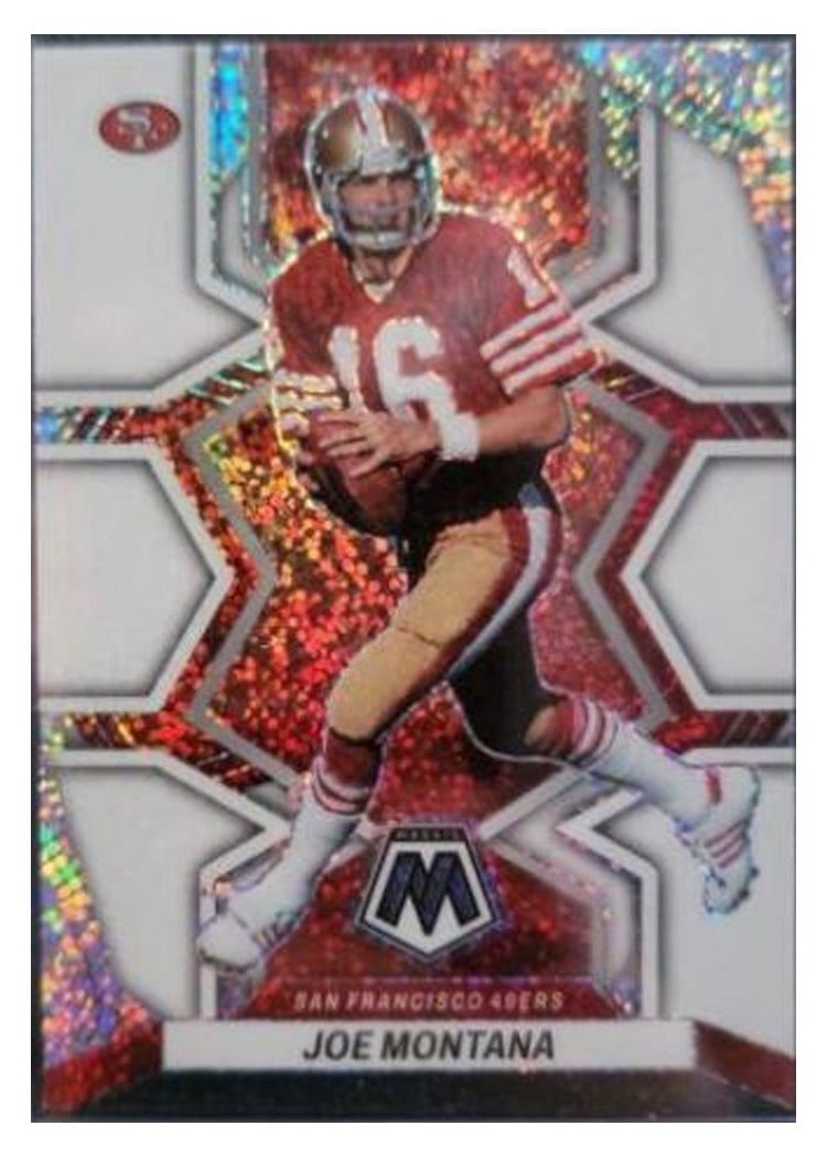 2022 Panini Mosaic Base Set Joe Montana White Sparkle #248 card