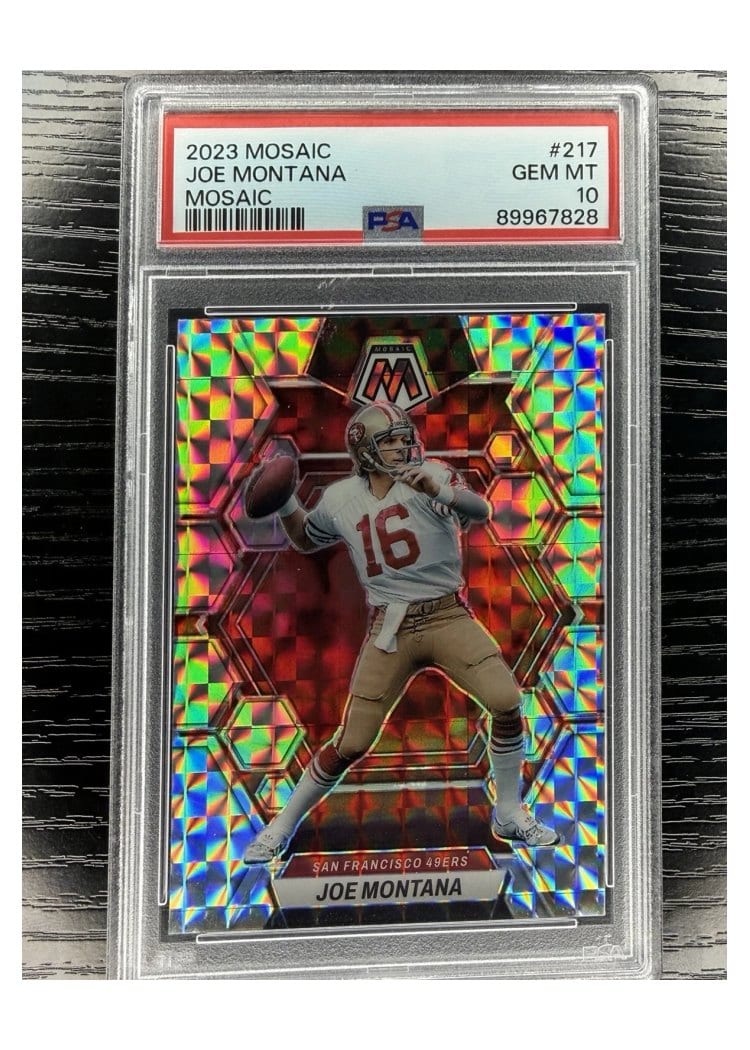 2023 Panini Mosaic Base Set Joe Montana #217 card