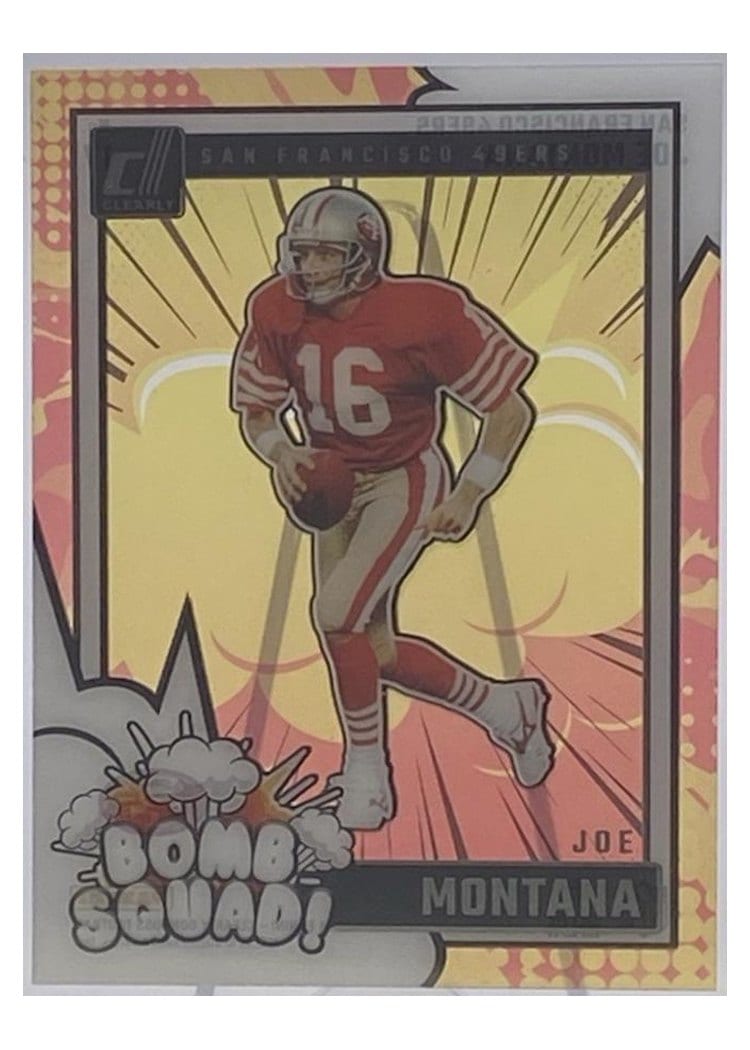 2024 Clearly Donruss Bomb Squad Joe Montana #17 card