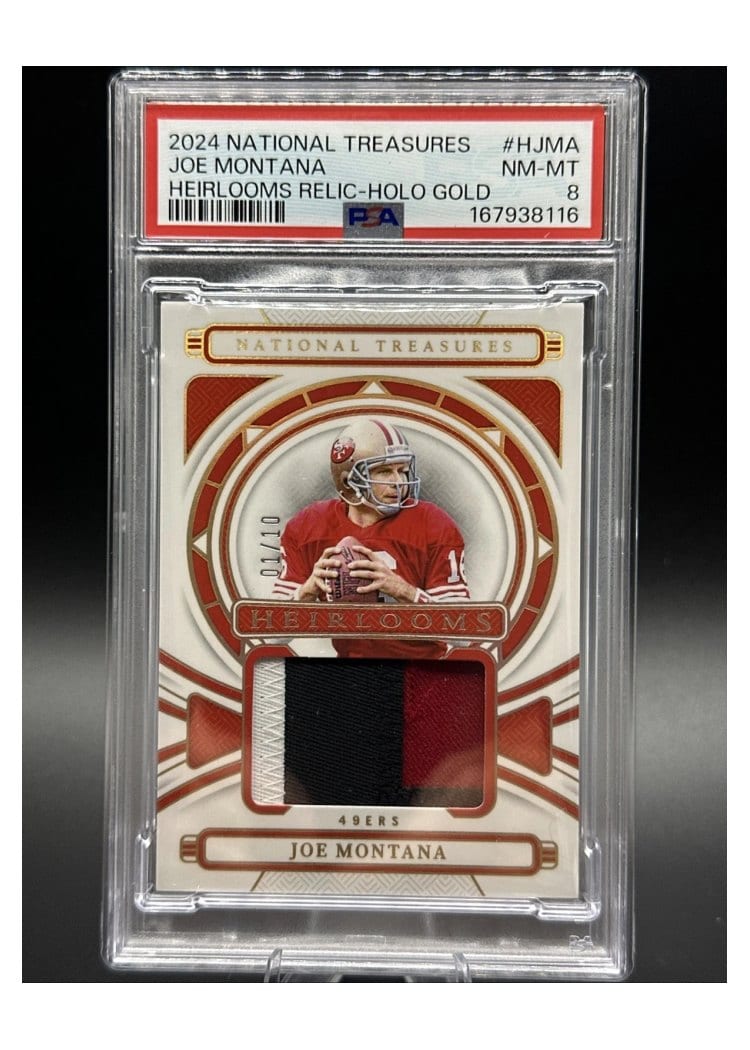2024 Panini National Treasures Base Set Joe Montana #88 card