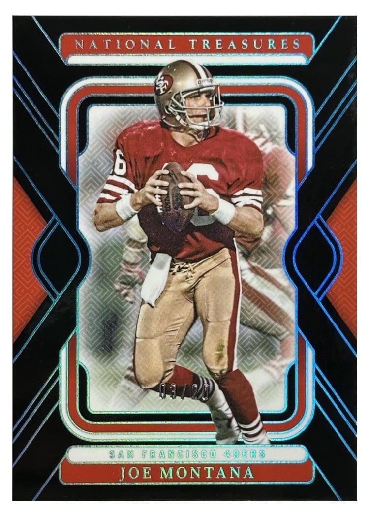 2024 Panini National Treasures Base Set Joe Montana #88 card