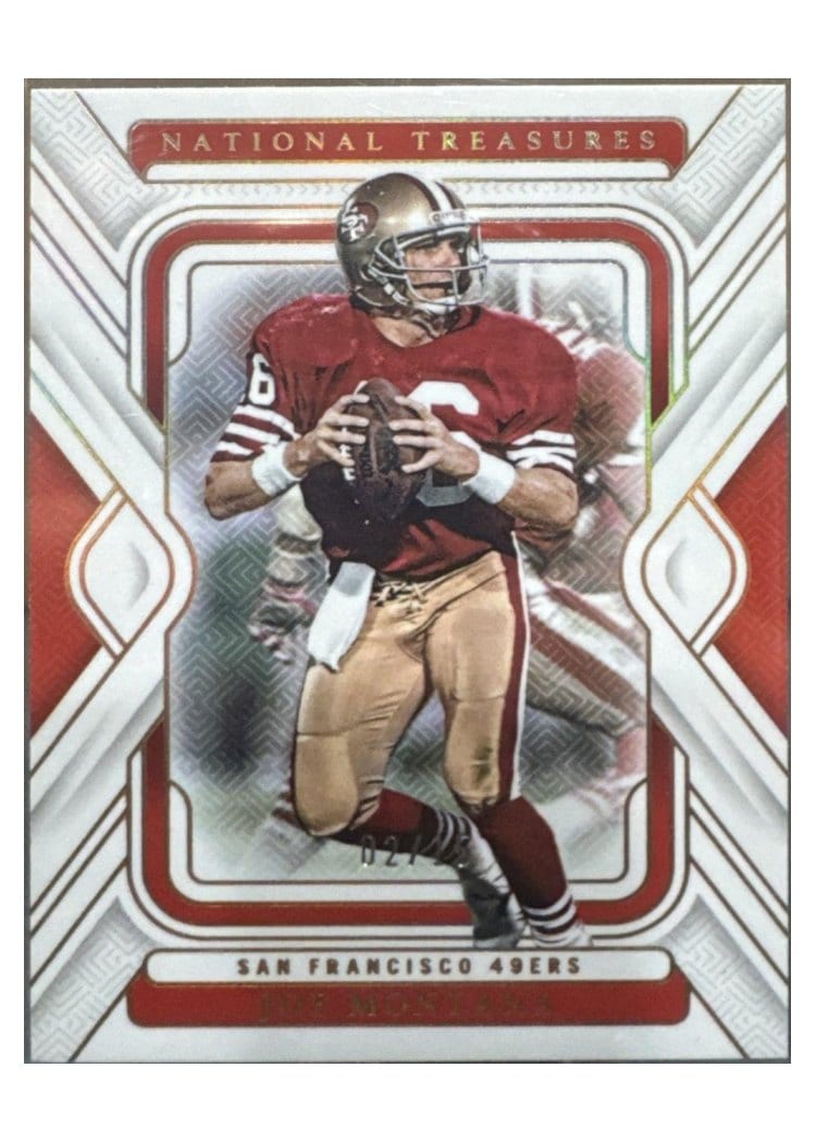 2024 Panini National Treasures Base Set Joe Montana #88 card