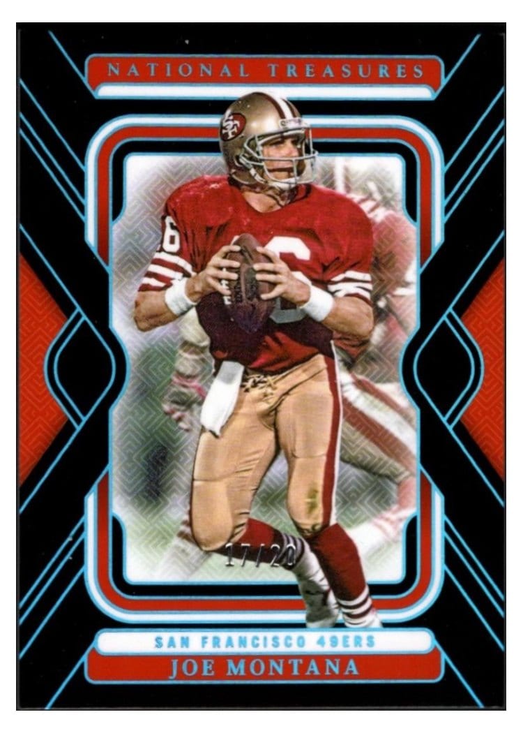 2024 Panini National Treasures Base Set Joe Montana #88 card