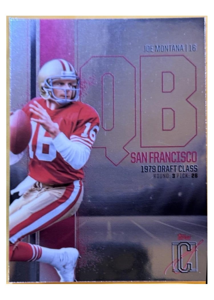 2024 Topps Signature Class Base Chrome Variation Joe Montana #BCV-54 card