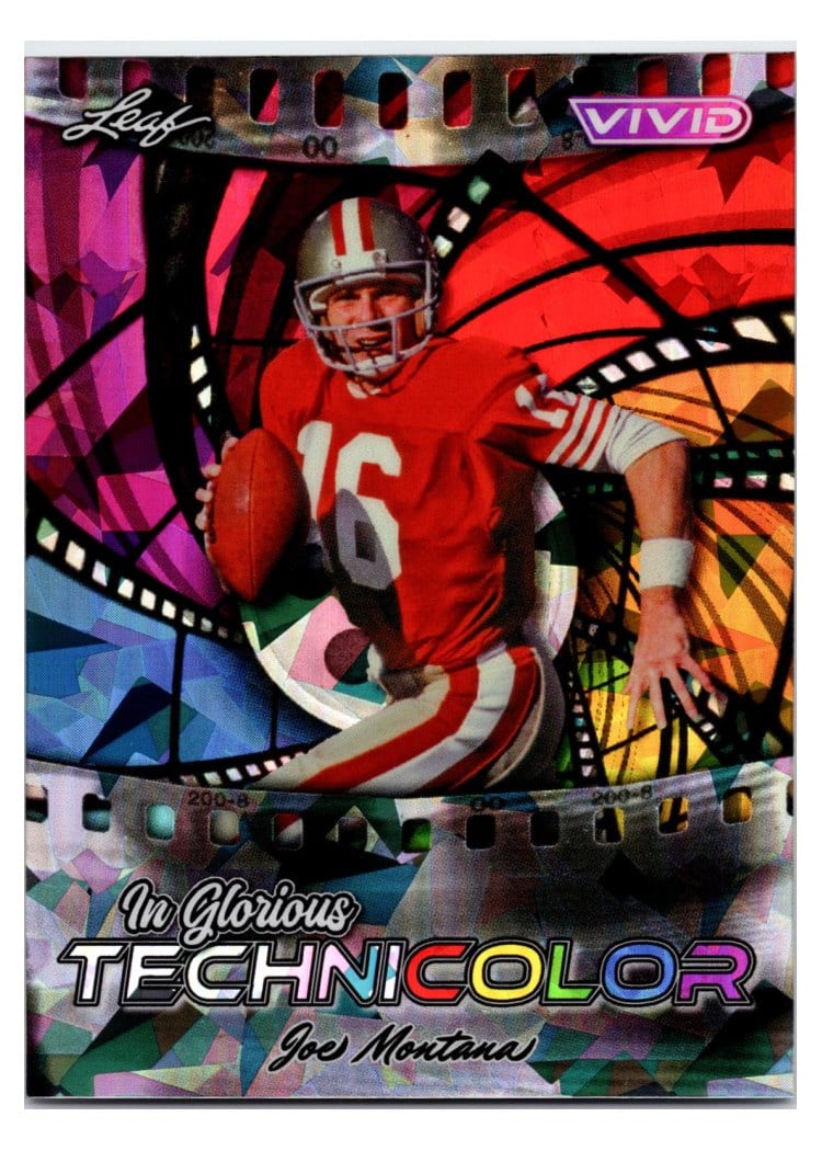 2025 Leaf Vivid In Glorious Technicolor Joe Montana #GB-32 card