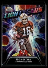 2025 Topps Cosmic Chrome Light Years Joe Montana #LY-4 card