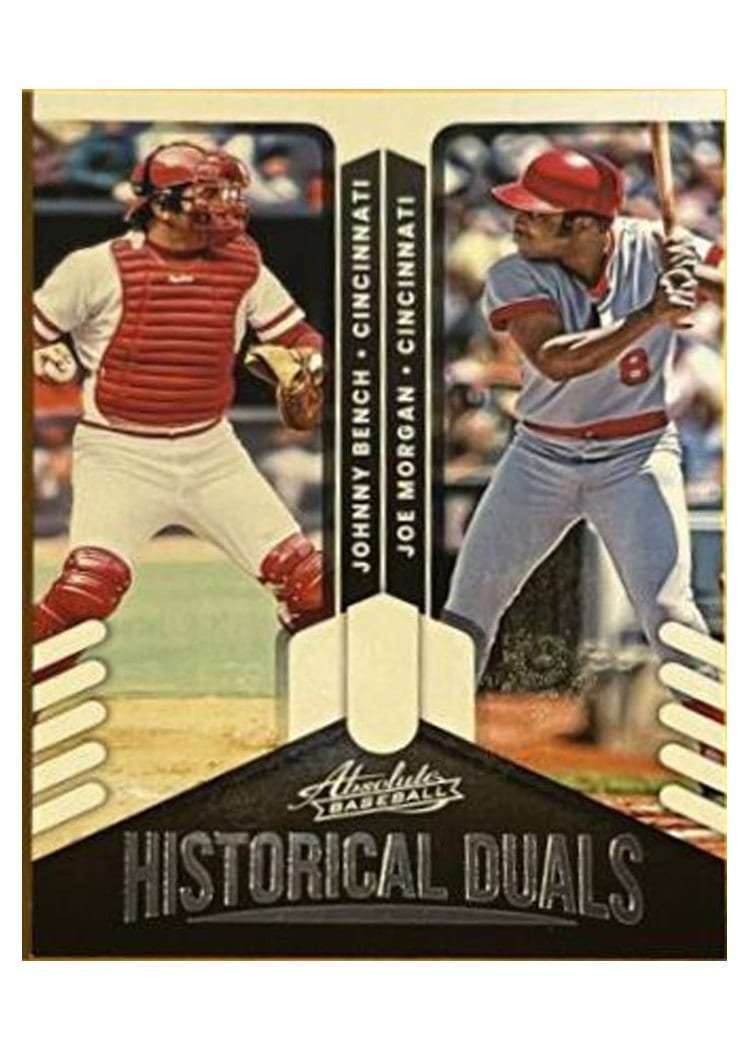 2022 Panini Absolute Historic Duals Joe Morgan / Johnny Bench #HD-JM card