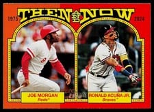 2024 Topps Heritage Then And Now Joe Morgan / Ronald Acuña Jr. #TAN-9 card
