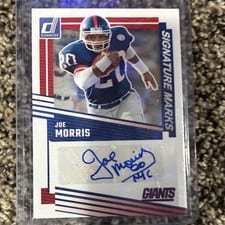 2025 Donruss Signature Marks Joe Morris #SM-JMS card