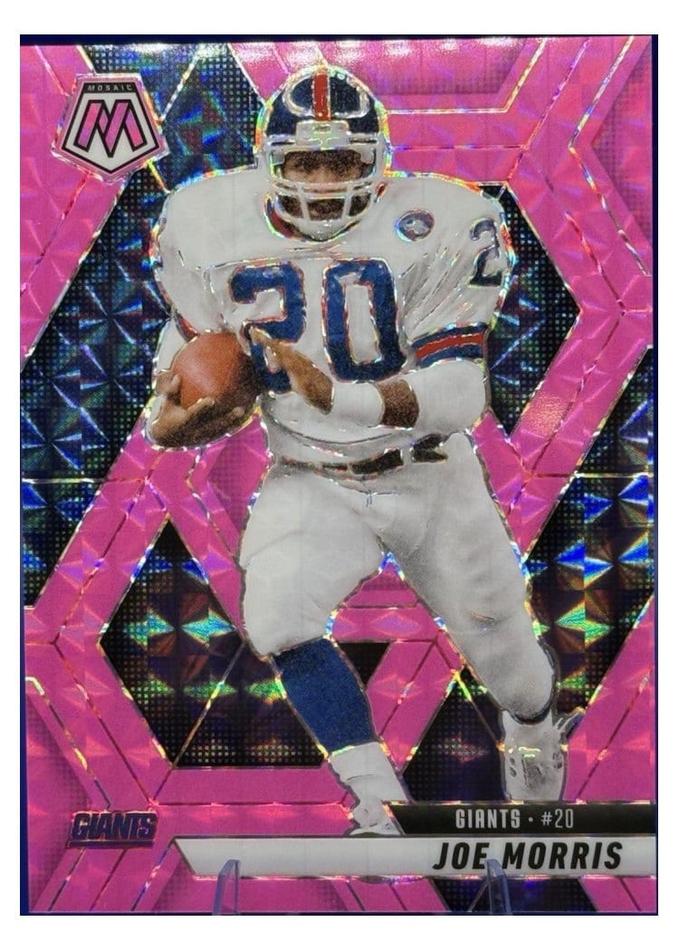 2025 Panini Mosaic Base Set Joe Morris Pink Fluorescent #52
