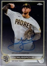 2022 Topps Chrome Veteran Autographs Joe Musgrove #CVA-JMU card