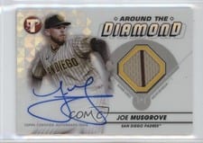 2023 Topps Pristine Around the Diamond Autograph Relics Joe Musgrove #ADR-JMU card