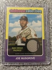 2024 Topps Heritage Clubhouse Collection Relic Joe Musgrove #CCR-JMU card