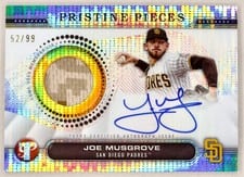 2024 Topps Pristine Pieces Autograph Relic Joe Musgrove #PPAR-JM card