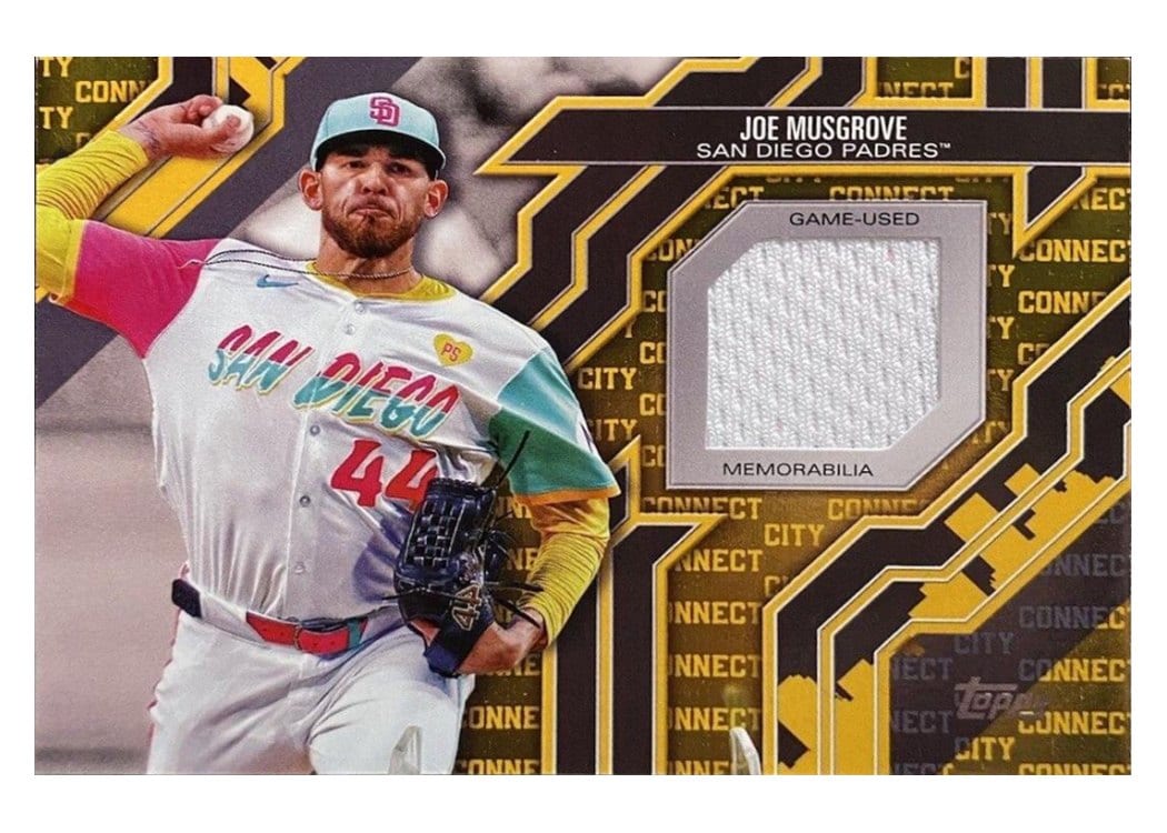 2025 Topps City Connect Swatch Collection Series One Joe Musgrove #CC-JM card