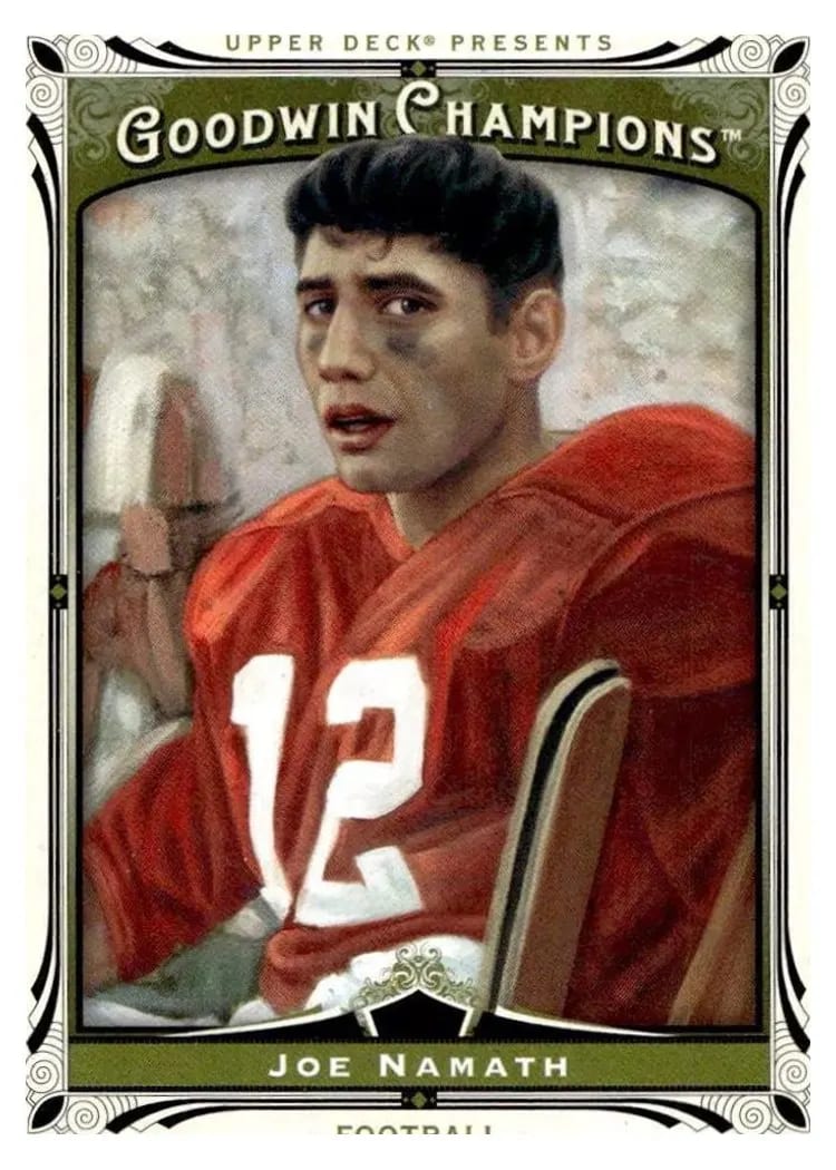 2013 Upper Deck Joe Namath #10 card