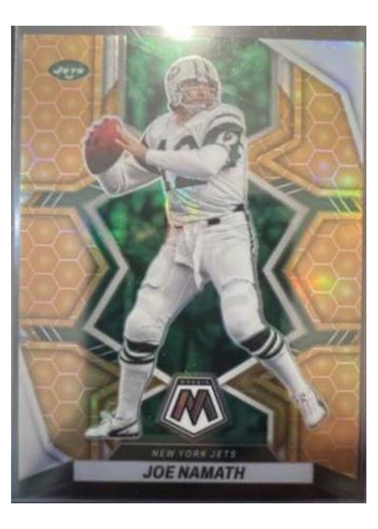 2022 Panini Mosaic Base Set Joe Namath Honeycomb #205 card
