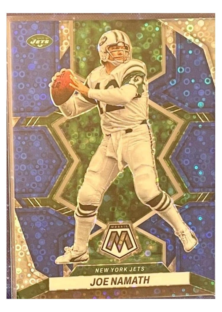 2022 Panini Mosaic Base Set Joe Namath #205 card