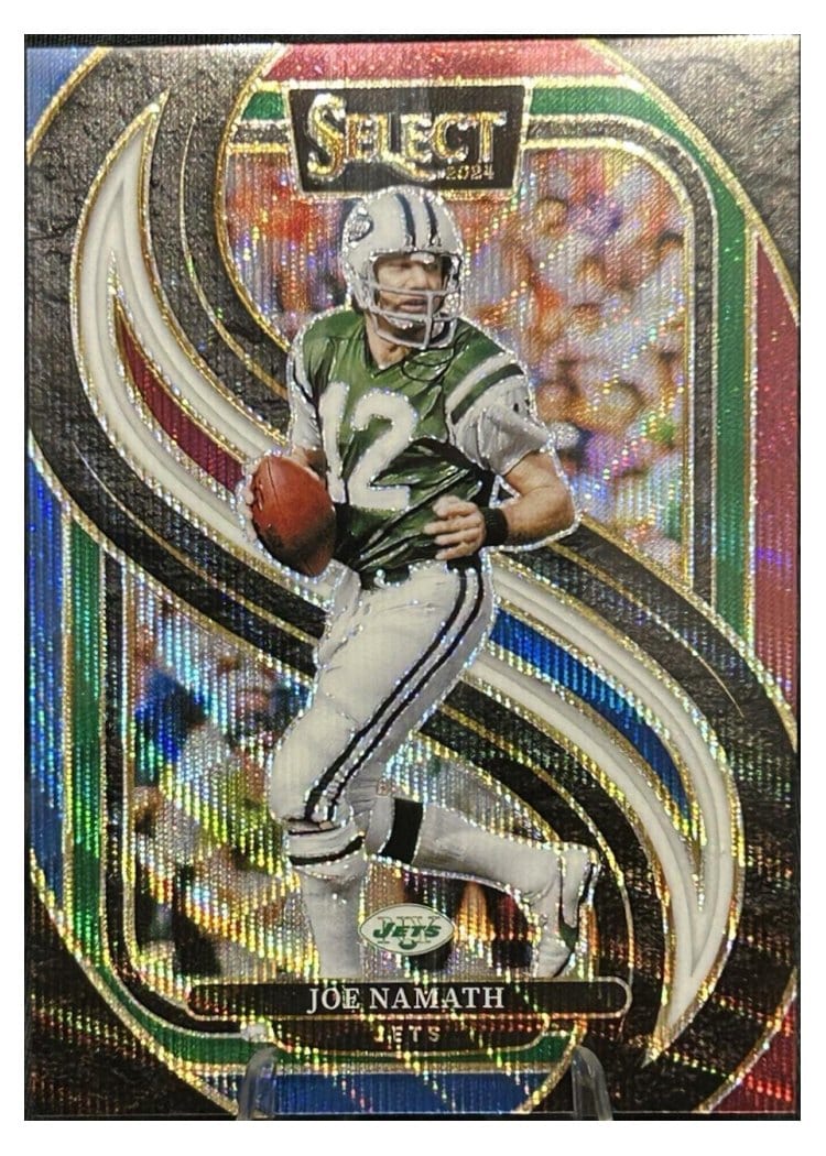 2024 Panini Select Base Set Joe Namath Tri-Color Prizm #170 card