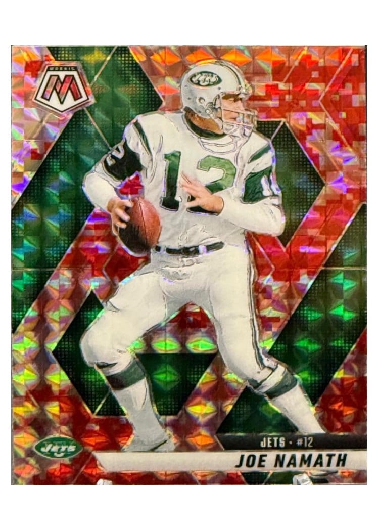 2025 Panini Mosaic Base Set Joe Namath #39 card