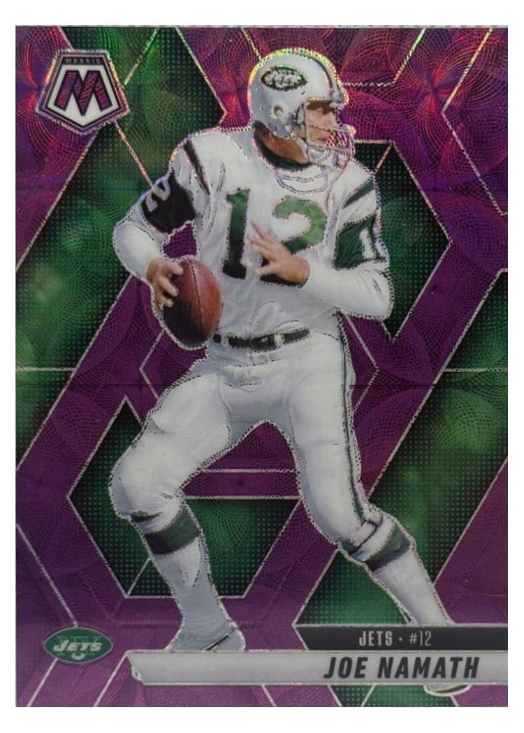 2025 Panini Mosaic Base Set Joe Namath #39 card