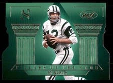 2025 Panini Silhouette Pillars of the Game Joe Namath #33 card