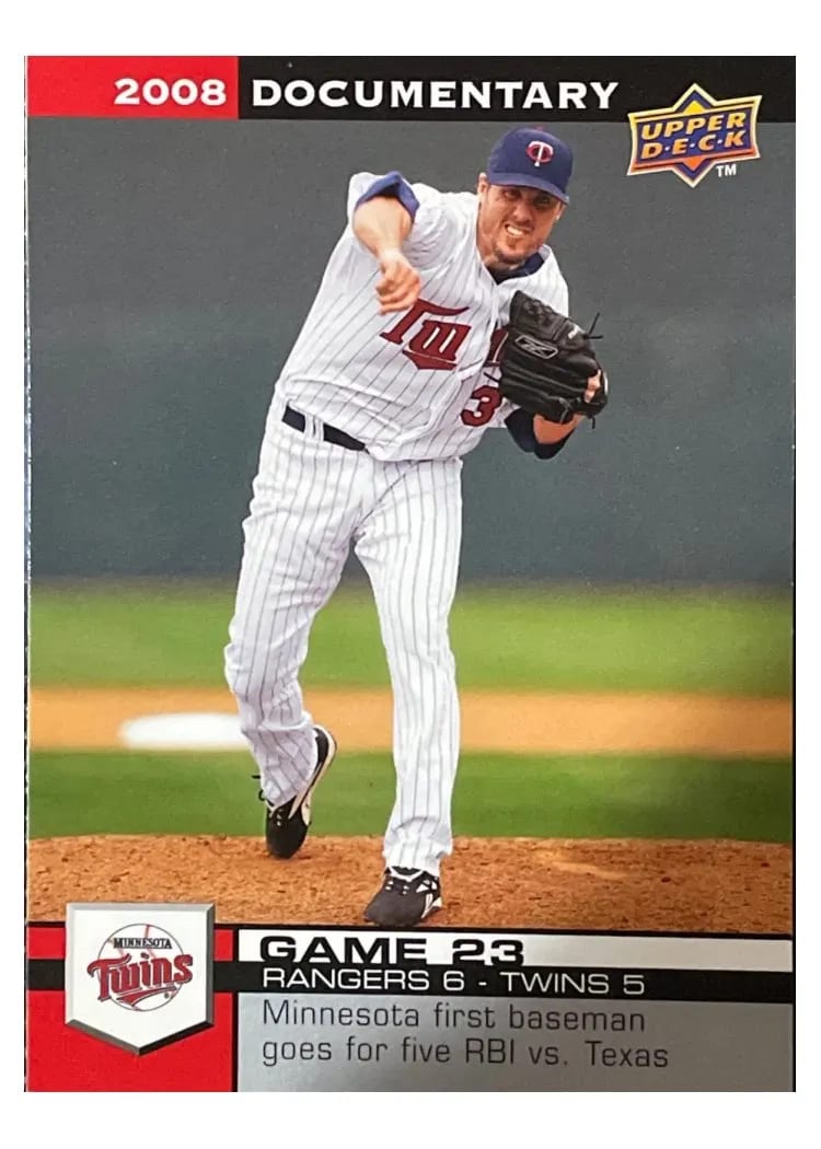 2008 Upper Deck Documentary Joe Nathan #763 card