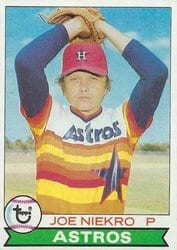 1979 Topps Base Set Joe Niekro #68 card