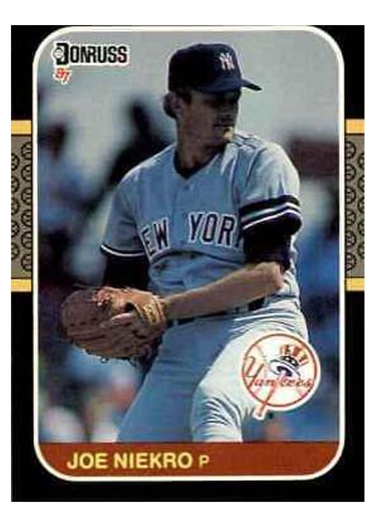 1987 Donruss Joe Niekro #217 card