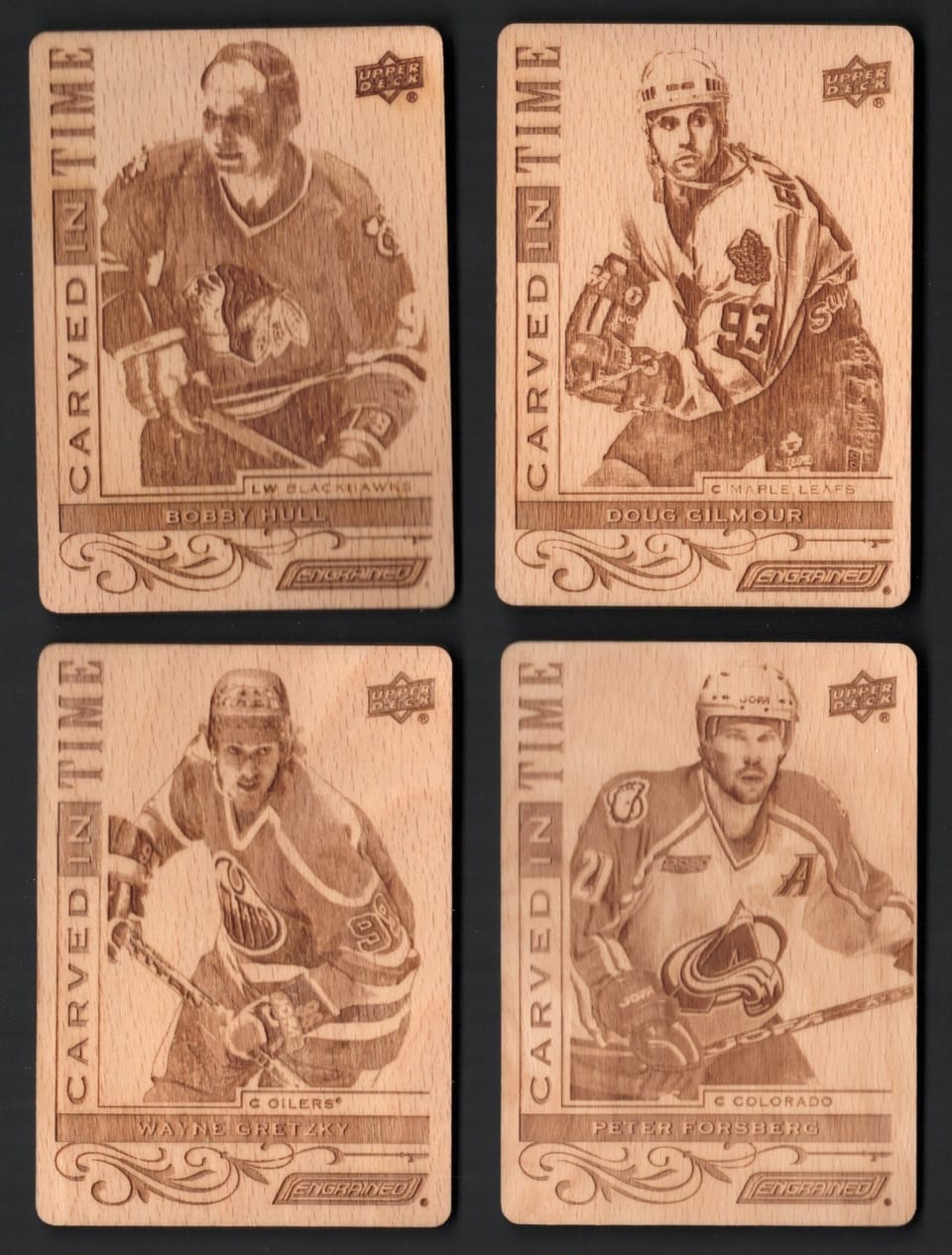 2024-25 Upper Deck Engrained Icons Carved in Time Joe Nieuwendyk #CT-JN card