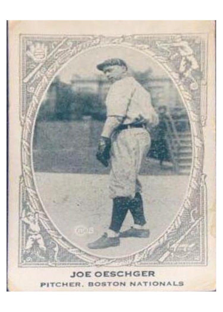 1922 E120 American Caramel Joe Oeschger card
