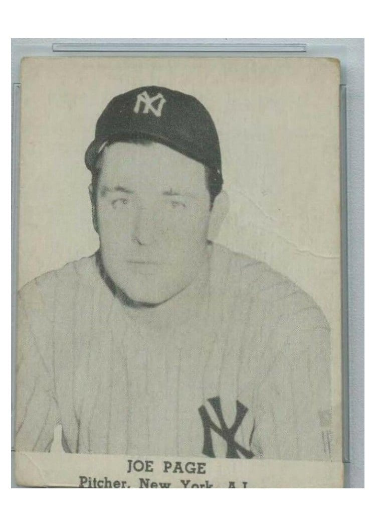 1947 Tip Top Bread Joe Page card