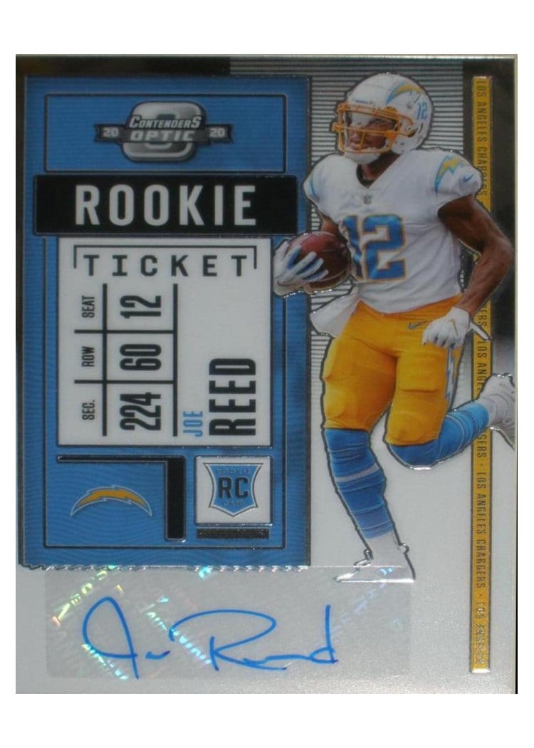 2020 Panini Contenders Optic Base Set Joe Reed Autograph #188 card